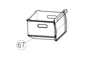 Szuflada górna części zamrażarki lodówki Hisense