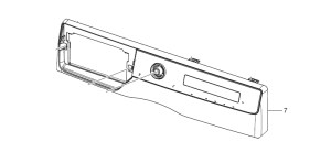 Maskownica panelu sterowania suszarki Samsung DC97-23788J