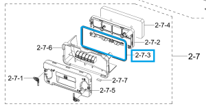 Uszczelka filtra suszarki Samsung DC62-00280C