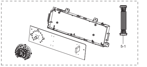Moduł PCB display pralki Samsung DC92-02327A