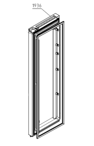 Drzwi części chłodziarki lodówki Gorenje 921798