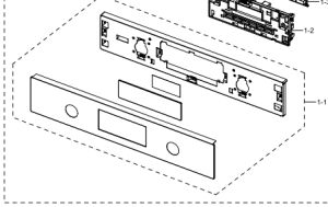 Panel przedni piekarnika Samsung