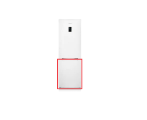 Drzwi części zamrażarki lodówki Samsung RB31FERNCWW/EF