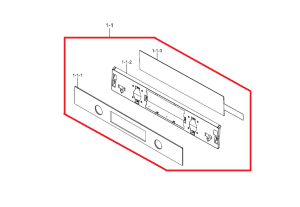 Maskownica panelu sterowania piekarnika Samsung