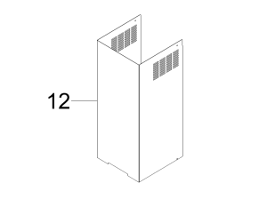 Rura górna komin okapu Samsung