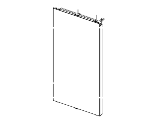Drzwi części chłodziarki lodówki Samsung