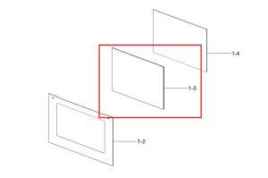 Szyba środkowa piekarnika Samsung [DG64-00136B]