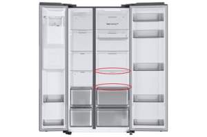 Półka szklana komory chłodziarki lodówki Samsung DA97-16363J