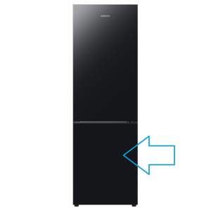 Drzwi części zamrażarki lodówki Samsung