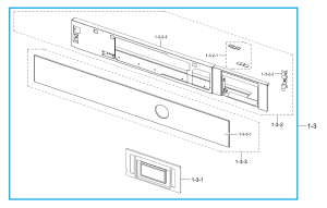 Maskownica/panel sterowania piekarnika Samsung