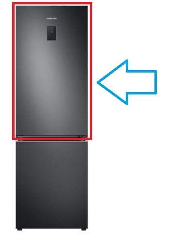 DA91-05335A Drzwi chłodziarki lodówki Samsung