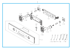 Panel sterowania piekarnika Samsung