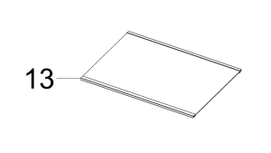 Półka górna chłodziarki lodówki Samsung