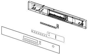ELEMENT (ASSY CONTROL PANEL) KUCHNI MIKROFALOWEJ SAMSUNG FW213G001/XEO