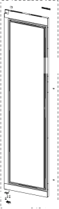DRZWI ZEWNĘTRZNE CZĘŚCI CHŁODZIARKI LODÓWKI SAMSUNG