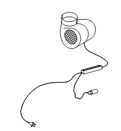 TURBINA OKAPU GORENJE (Z WYŁĄCZNIKAMI I OPRAWĄ ŻARÓWKI)